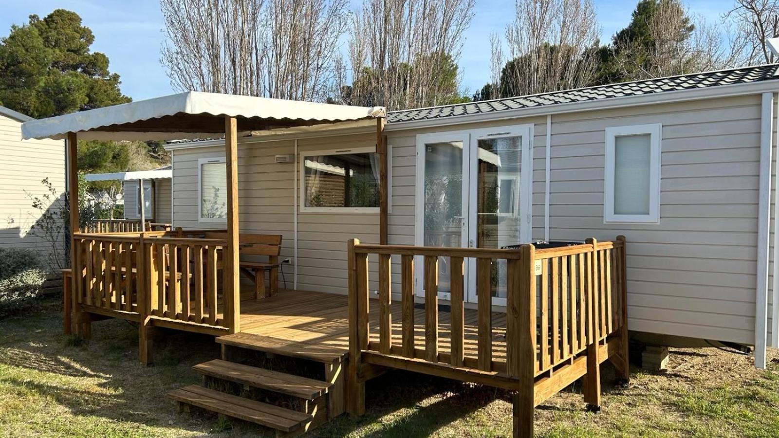 Mobil-Home - Narbonne-Plage - Clim, Tv Bagian luar foto